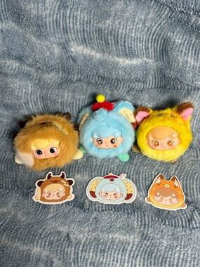 [SET OF 3] Billie’s Animal Dessert Shop Plush Blind Box Pendants